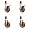 Service Caster 5 Inch 316SS High Temp Glass Filled Nylon 1-3/4 Inch Stem Caster Lck Brake, 2PK SS316TTLEX20S514-GFNSHT-2-S-2-134 - alternate 3